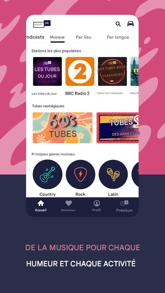 TuneIn Pro : sports en direct, actualités, musique et podcasts